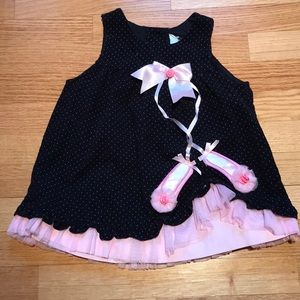 Rare Editions Corduroy Ballerina Dress